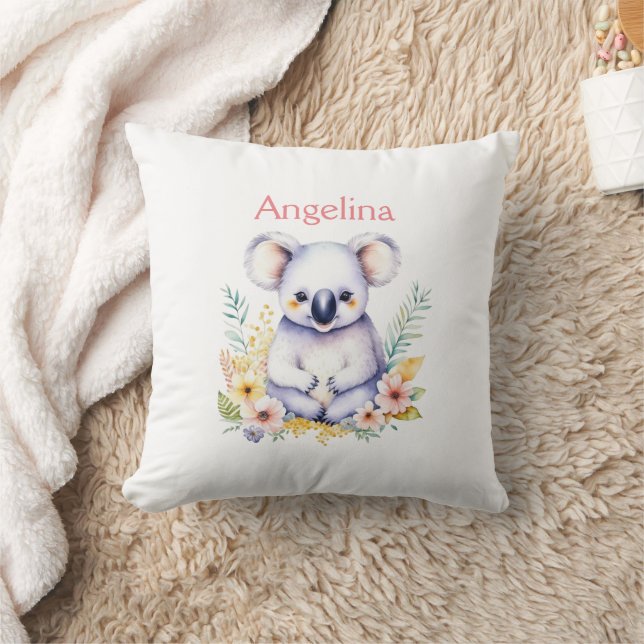 Coussin Personnalisé Sweet Baby Girl Koala Bear (Couverture)