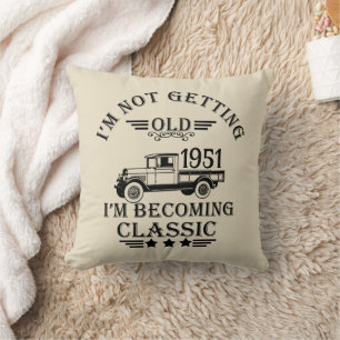 Coussin Personnalisé vintage 65e anniversaire hommes cadea