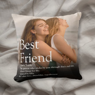 Coussin Personnalisé votre meilleur ami photo et définitio