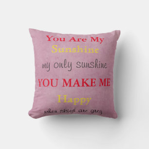 Coussin Personnalisé Vous êtes mon soleil Cité Lovers Thé