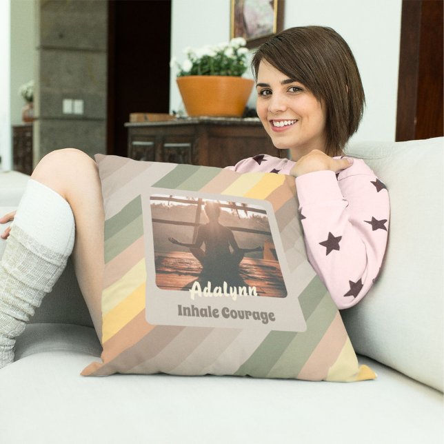 Coussin Personnalisé Yoga Lover enseignant Maman Femme Cad (Personalized Yoga Lover Teacher Mom Women Gift)