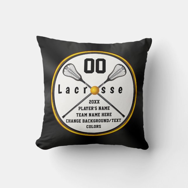 Coussin Personnalisée, LaCrosse offre des cadeaux aux pers (Recto)