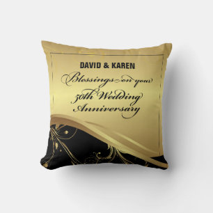 Coussin Personnaliser, 50e anniversaire de mariage religie
