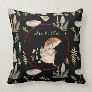 Coussin Personnaliser Automne Raccoon Texte, Couleur 20"X2