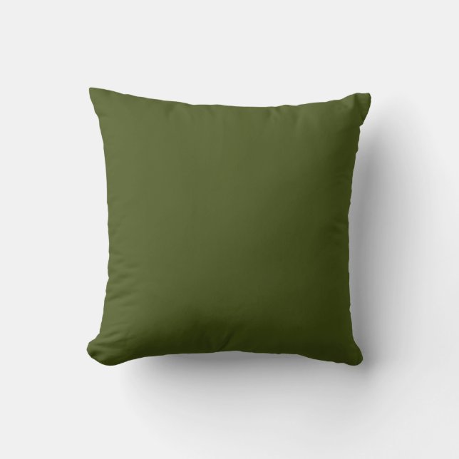 Coussin Personnaliser couleur Accent vert olive (Recto)