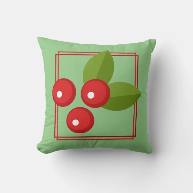 Coussin Personnaliser de l'oreiller à lancer de Berry Roug (Recto)