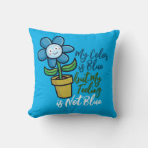 Personnaliser la fleur bleue dans un pot Lancer l'
