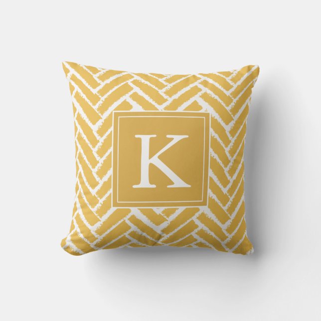 Coussin Personnaliser le Motif  moderne Herringbone Coussi (Recto)