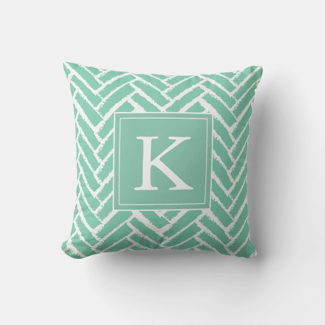 Coussin Personnaliser le Motif  moderne Herringbone Coussi (Recto)