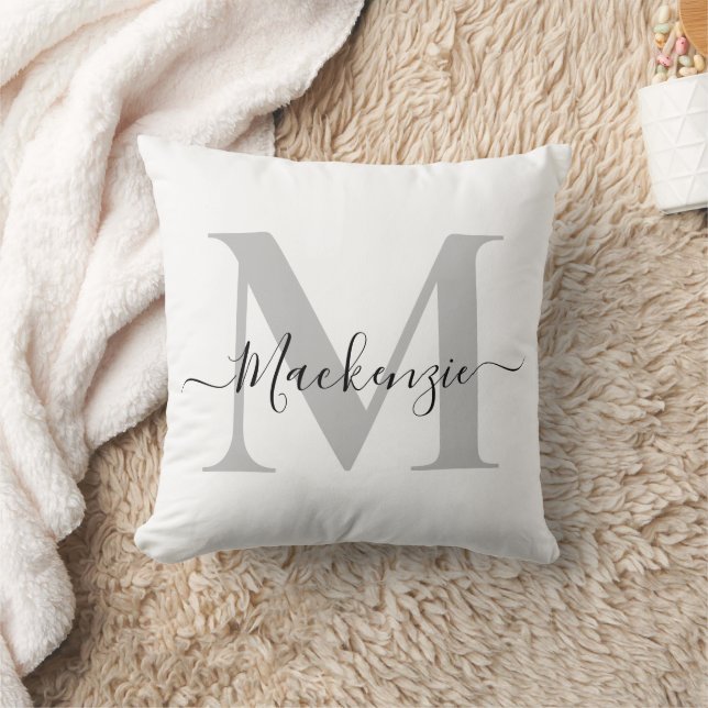 Coussin Personnaliser le nom initial du monogramme (Couverture)