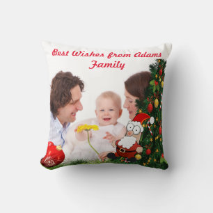Coussin Personnaliser l'image photo Noël