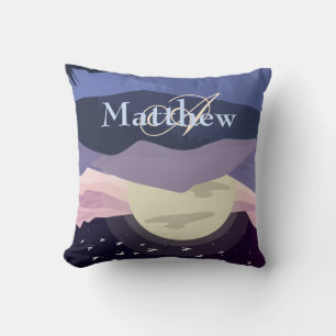 Coussin Personnaliser Monogramme Bébé Garçon multicolore