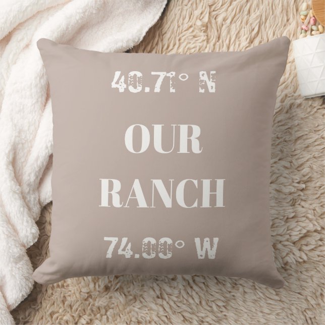 Coussin Personnaliser Nos Coordonnées De Ranch Lancer Orei (Couverture)