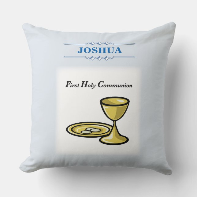 Coussin Personnaliser, Première communion Corps et Sang (Recto)