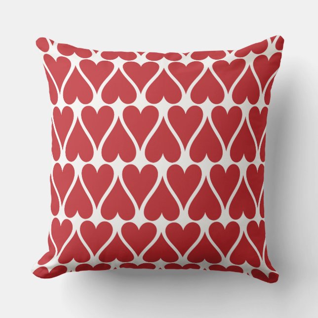 Coussin Personnaliser Red Hearts (Recto)