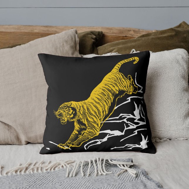 Coussin Personnaliser Tigre Imprimer Safari Faune Concepti (Créateur téléchargé)