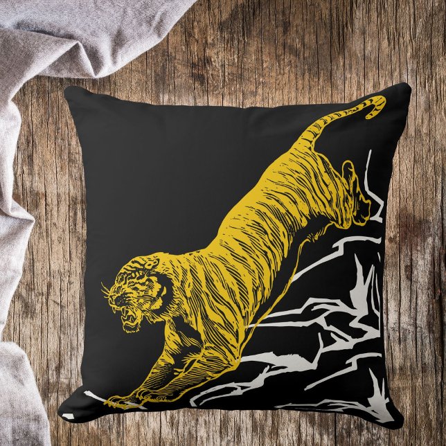 Coussin Personnaliser Tigre Imprimer Safari Faune Concepti (Créateur téléchargé)
