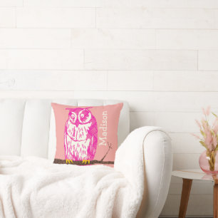 Coussin Personnaliser Yellow Peachy rose bébé fille mignon