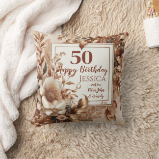 Coussin Personnalisez ce joyeux anniversaire