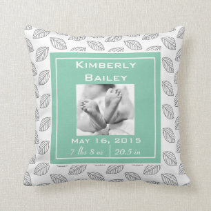 Coussin Personnalisez le faire-part de naissance de