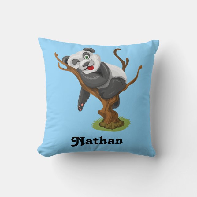 Coussin Personnalisez Votre Propre Bébé Panda Mignon (Recto)