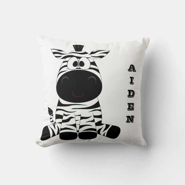 Coussin Personnalisez votre propre bébé Zebra (Recto)