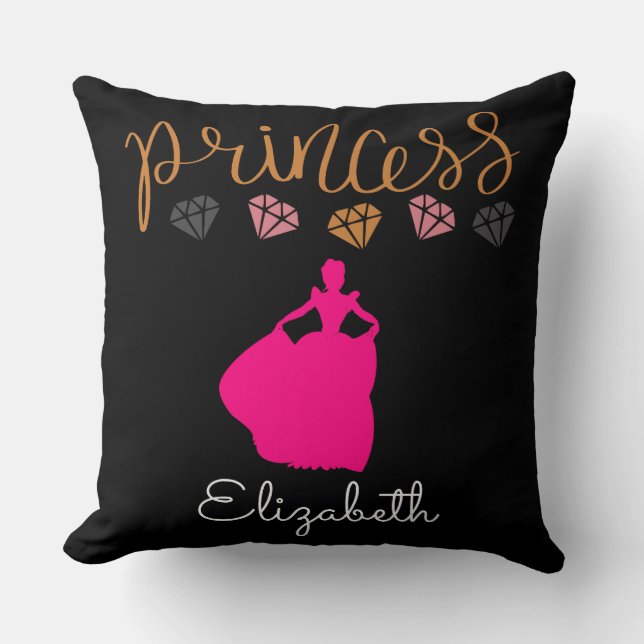 Coussin Personnalisez votre propre princesse (Recto)