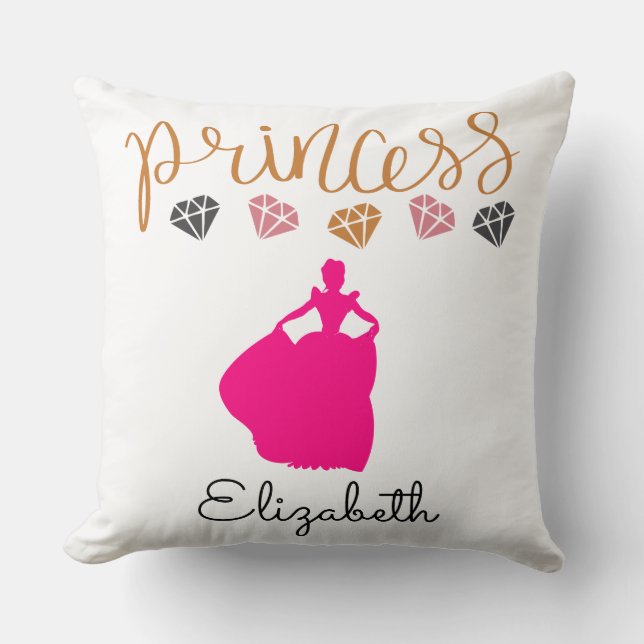 Coussin Personnalisez votre propre princesse (Recto)