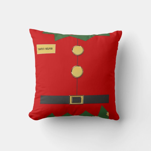 Coussin Personnalité d'aide père Noël (Recto)