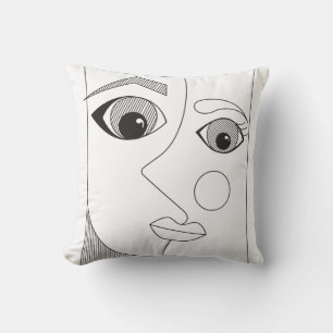 Coussin Personne Abstraite