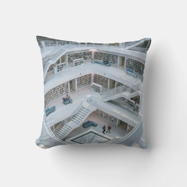 COUSSIN PERSONNES MARCHANT À L'INTÉRIEUR DE LA BIBLIOTHÈQU (Recto)