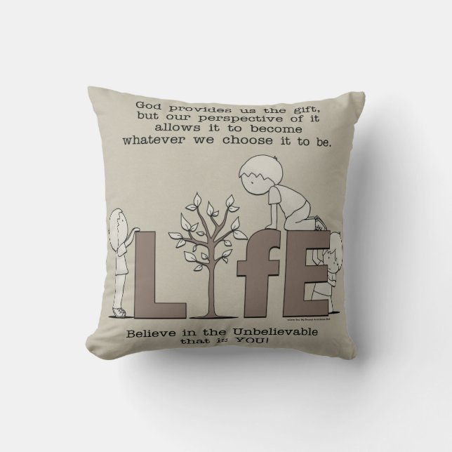 Coussin Perspective de la vie (Recto)