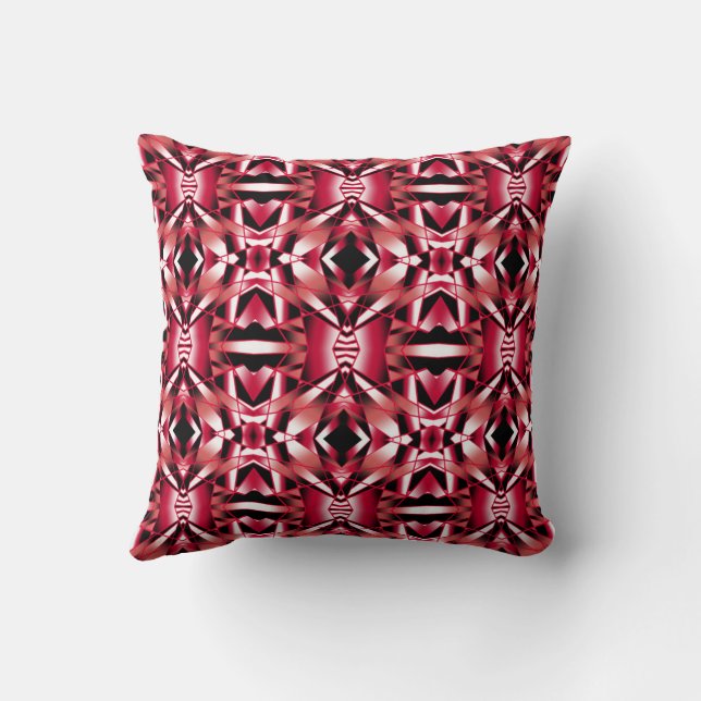 Coussin Perspective de pouvoir rouge Dégradé de couleur re (Verso)