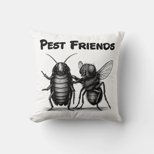 Coussin Pest Friends BFF (Recto)