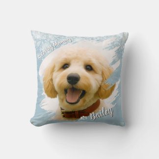 Coussin Pet Brush Stroke Custom Photo Memorial Keepsake