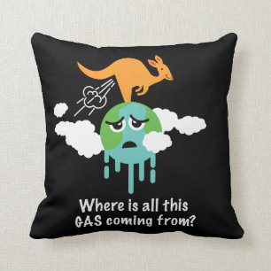 Coussin Pet de méthane de kangourou
