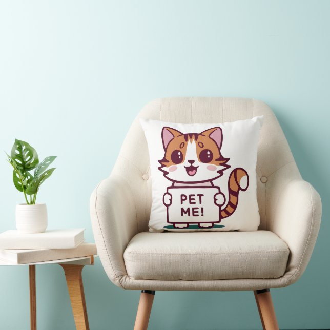 Coussin Pet Me Kitty (Chaise)