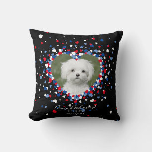 Coussin Pet Memorial Coeur des Coeurs Confetti Patriotique