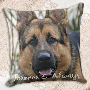 Coussin Pet Memorial Custom Chien Photo Perte d'animal