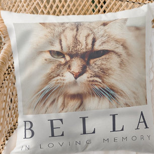 Coussin Pet Memorial Modern Simple Chic Photo Famille