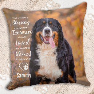 Coussin Pet Memorial Sympathy Animaux de compagnie Perdre 