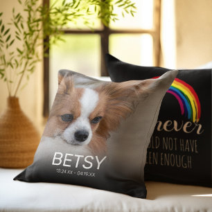 Coussin Pet Photo Rainbow Bridge Memorial