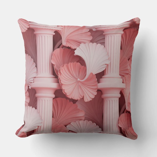Coussin Petal Column Overlap 3D Batik Motif (Recto)
