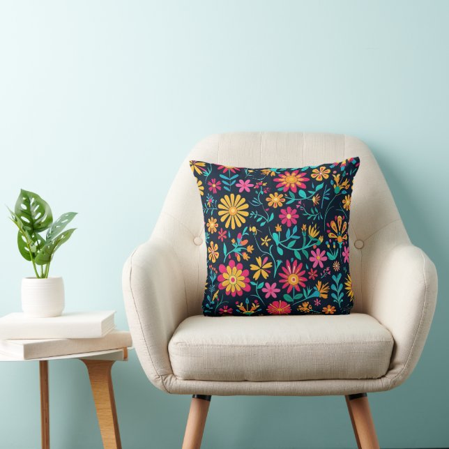 Coussin Pétales en Harmonie 16x16 Jeu d'oreiller (Chaise)