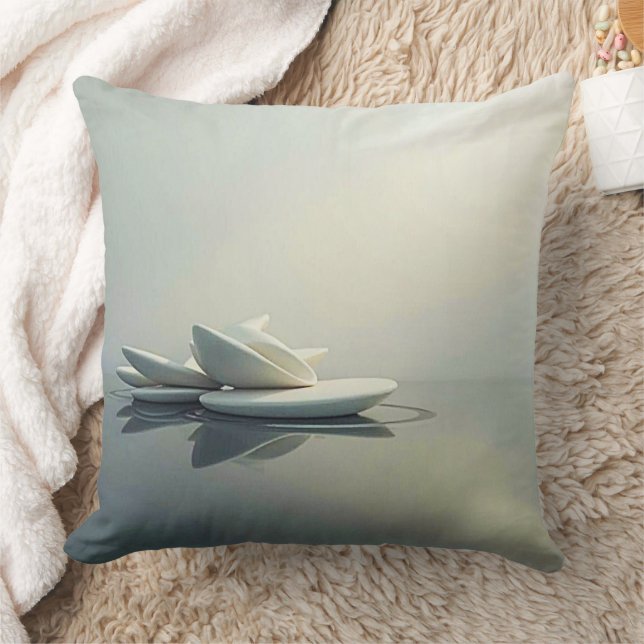 Coussin Pétales flottants en pierre (Couverture)