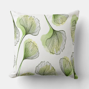 Coussin Pétales verts