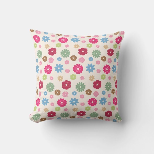 Coussin Petals In Silence 11. Floral Pattern. (Recto)