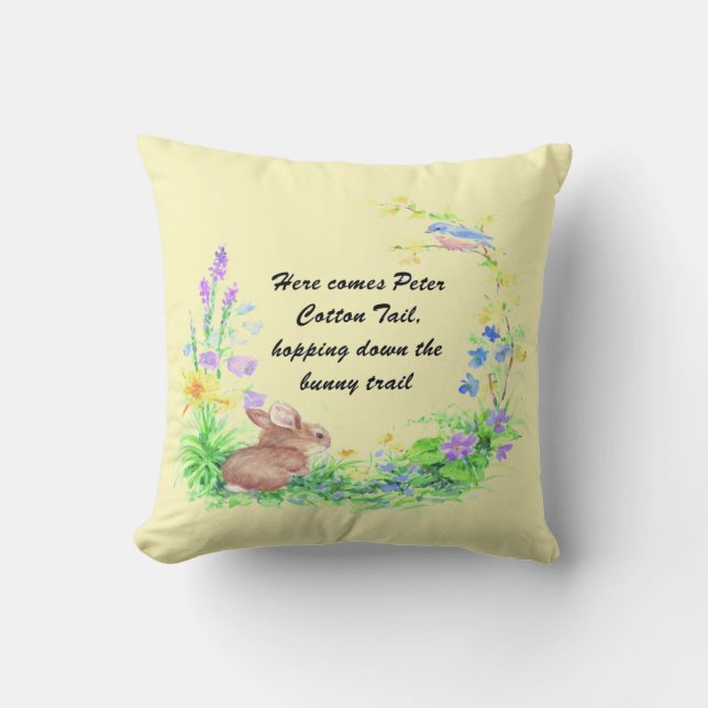 Coussin Peter Cotton Tail (Recto)
