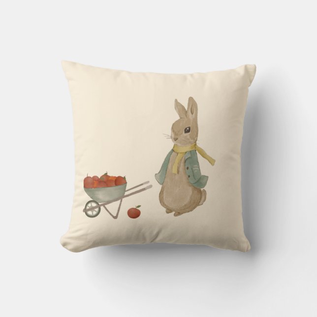 Coussin Peter le lapin dans le jardin Jeter l'oreiller (Recto)