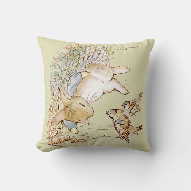 Coussin Peter Rabbit Jetez l'oreiller (Recto)